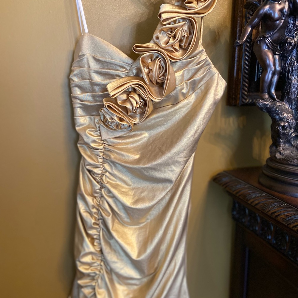Roberta One Shoulder Rushed Dress - Picture 2 of 9